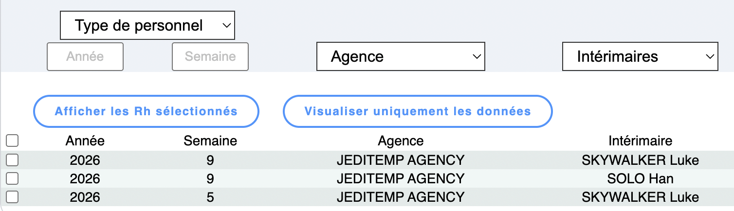 Se rendre sur la page des exports