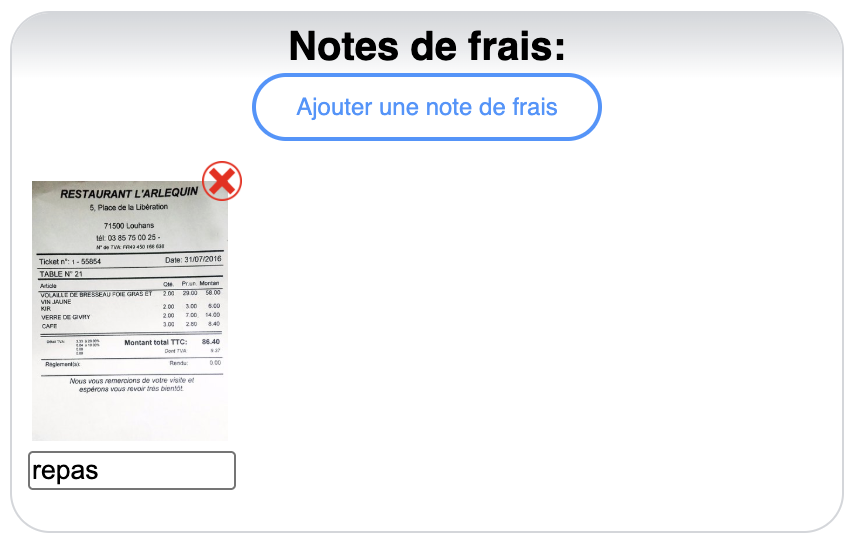 Feuille de pointage